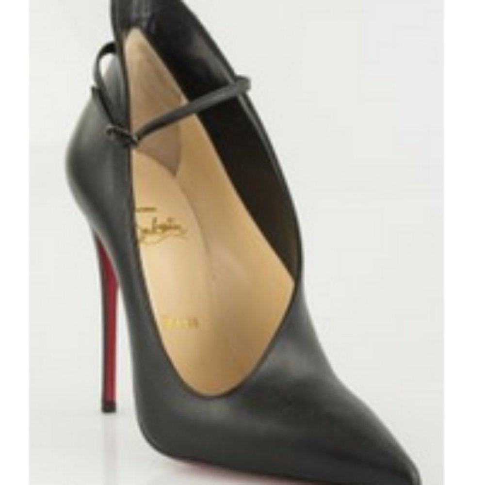Black Vampydoly 120 Shiny Calf Pumps